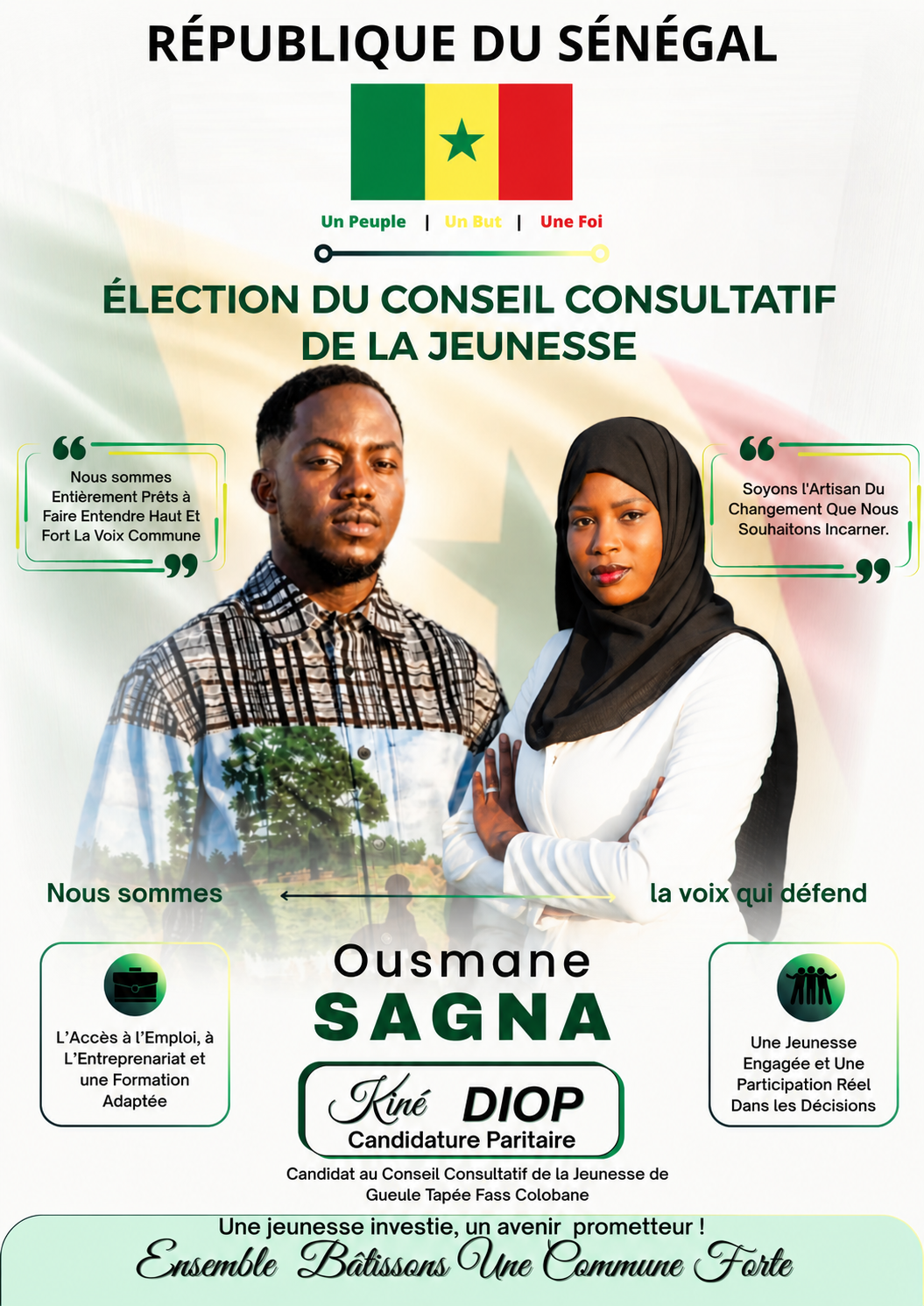 Flyer Pour la candidature Paritaire